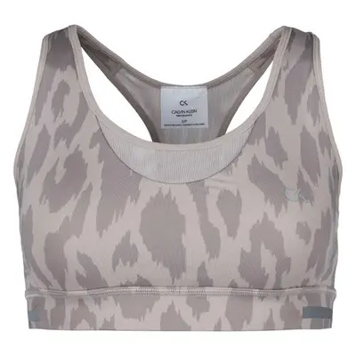 Calvin Klein MEDIUM SUPPORT SPORTS BRA Női sportmelltartó, bézs, méret