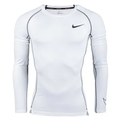 Nike NP DF TIGHT TOP LS Férfi hosszú ujjú felső, fehér, méret