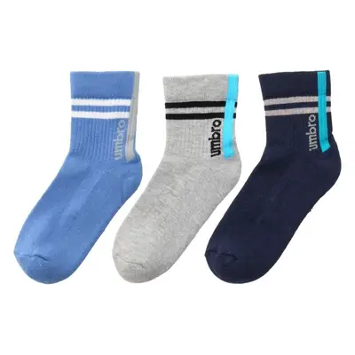 Umbro STRIPED SPORTS SOCKS JNR - PACK Gyerek zokni, sötétkék, méret