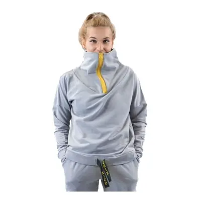 XISS YELLOW ZIP Női sportpulóver, szürke, méret