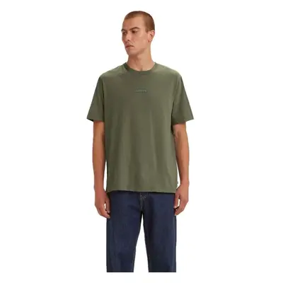 Levi's® SS RELAXED FIT TEE BW TAPE Férfi póló, khaki, méret