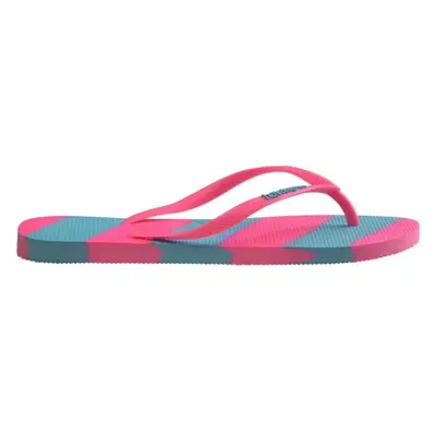 HAVAIANAS SLIM COLOR FUN Női strandpapucs, rózsaszín, méret 43/44