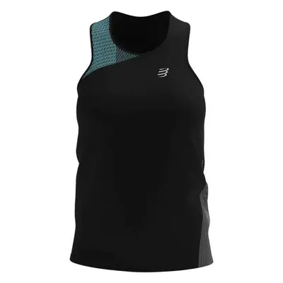 Compressport PERFORMANCE SINGLET W Női futótop, fekete, méret