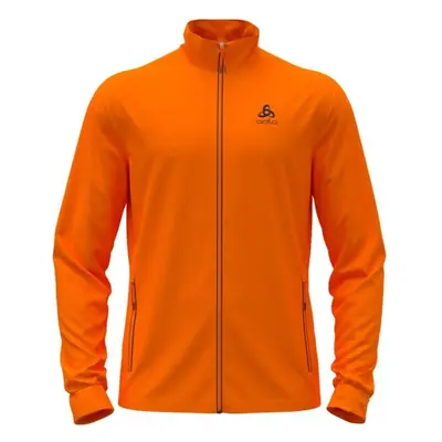 Odlo MID LAYER FULL ZIP BERRA Férfi cipzáras pulóver, narancssárga, méret