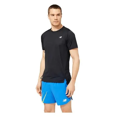 New Balance ACCELERATE SHORT SLEEVE Férfi edzőpóló, fekete, méret