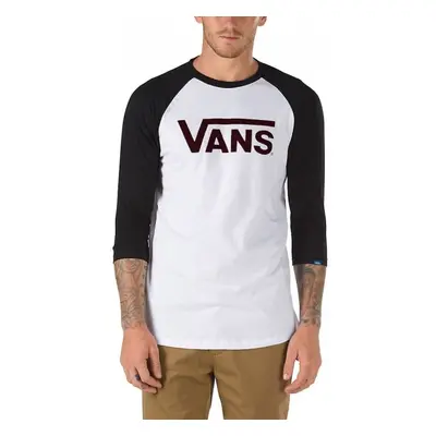 Vans CLASSIC RAGLAN Férfi póló, fehér, méret