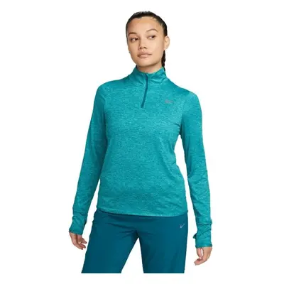 Nike SWIFT ELMNT DF UV HZ TOP Női pulóver edzéshez, türkiz, méret