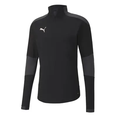 Puma TEAM FINAL TRAINING ZIP TOP Férfi edzőpóló, fekete, méret