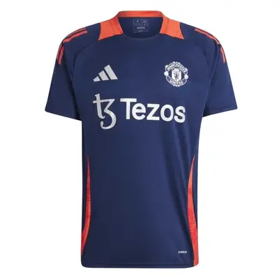 adidas MANCHESTER UNITED FC TRAINING JERSEY Férfi futballmez, sötétkék, méret