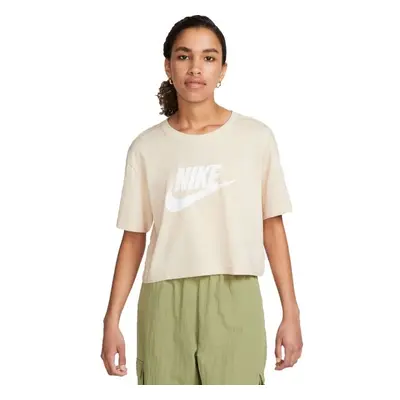 Nike NSW TEE ESSNTL CRP ICN FTR W Női póló, bézs, méret