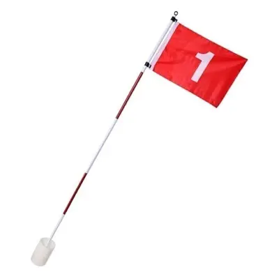 PURE IMPROVE FLAG POLE SET Golf zászló, fehér, méret