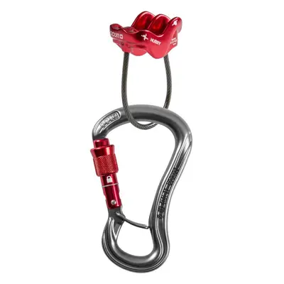 OCÚN BELAY SET CONDOR SCREW / HURRY Karabiner biztosítóeszközzel, piros, méret