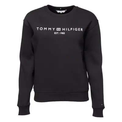 Tommy Hilfiger MDRN REG CORP LOGO C-NK SWTSHRT Női pulóver, fekete, méret