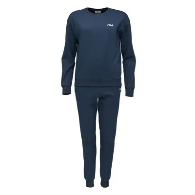 Fila FRENCH TERRY LS PYJAMAS W Női pizsama, sötétkék, méret