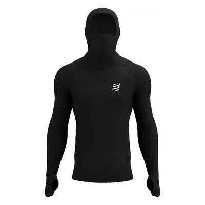 Compressport 3D THERMO ULTRALIGHT RACING HOODIE Férfi funkcionális pulóver, fekete, méret