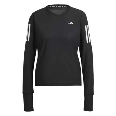 adidas OWN THE RUN LONG SLEEVE Női felső futáshoz, fekete, méret