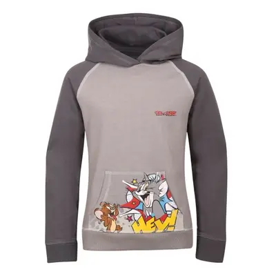 TOM AND JERRY TOM JERRY SMILE HOODIE-B Gyerek sportpulóver, sötétszürke, méret