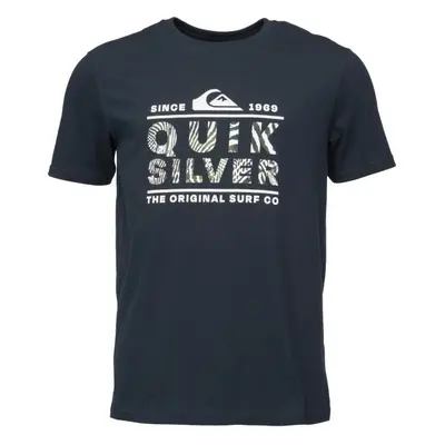 Quiksilver LOGO PRINT SS Férfi póló, fekete, méret