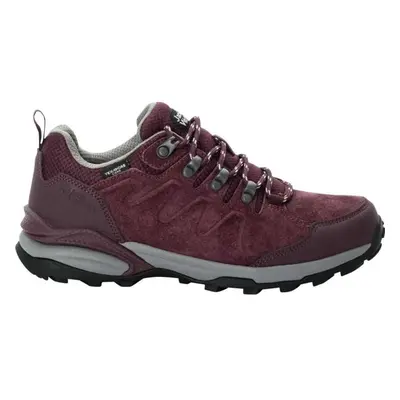 Jack Wolfskin REFUGIO TEXAPORE LOW W Női túracipő, bordó, méret