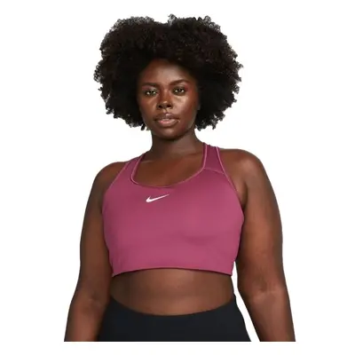 Nike SWOOSH BRA PAD PLUS Női sportmelltartó, bordó, méret