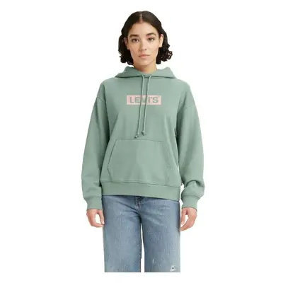 Levi's® GRAPHIC STANDARD HOODIE BATWIN Női pulóver, világoszöld, méret