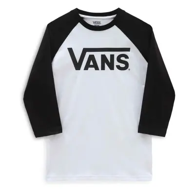 Vans CLASSIC VANS RAGLAN-B Fiú póló, fehér, méret