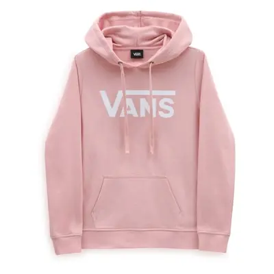 Vans WM DROP V LOGO HOODIE Női pulóver, rózsaszín, méret