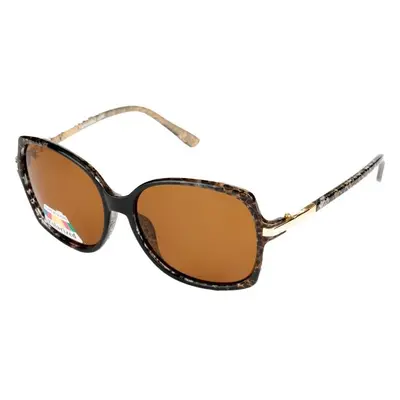 Finmark POLARIZED SUNGLASSES Napszemüveg polarizált lencsével, barna, méret