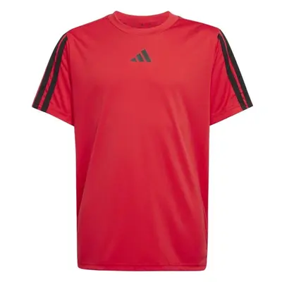 adidas JERSEY ESSENTIALS LOGO KIDS Gyerek edzőpóló, piros, méret