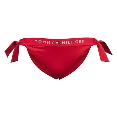 Tommy Hilfiger TH ORIGINAL-SIDE TIE CHEEKY BIKINI Női fürdőruha alsó, piros, méret