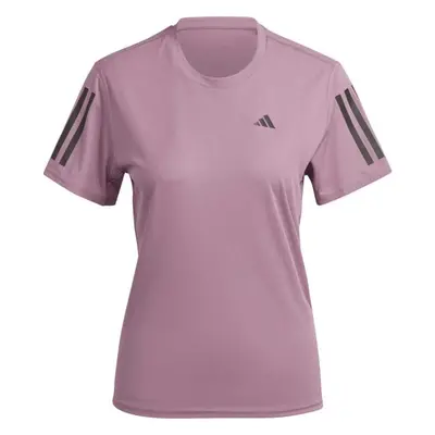 adidas OWN THE RUN TEE Női póló futáshoz, rózsaszín, méret