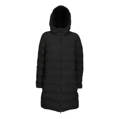 Geox W SPHERICA LONG PARK - WEAVED Női parka, fekete, méret