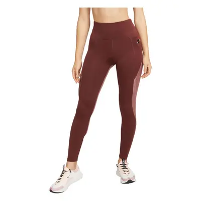 Nike AIR DF TIGHT BRW W Női leggings futásra, barna, méret