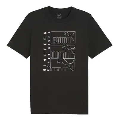 Puma GRAPHIC TRIPLE NO LOGO TEE Férfi póló, fekete, méret