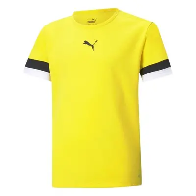 Puma TEAMRISE JERSEY JR Gyerek póló focihoz, sárga, méret