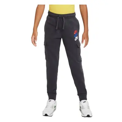 Nike NSW SI FLC CARGO PANT BB Fiú melegítőnadrág, sötétszürke, méret