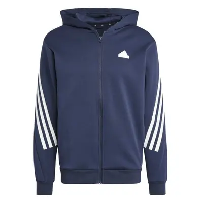 adidas FUTURE ICONS 3-STRIPES FULL ZIP HOODIE Férfi pulóver, sötétkék, méret