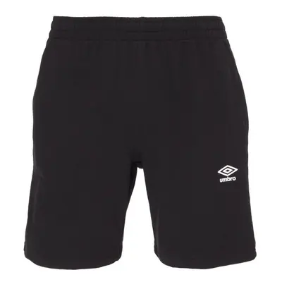 Umbro FRENCH TERRY SHORT ESSENTIALS Férfi melegítő rövidnadrág, fekete, méret