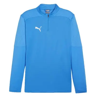 Puma TEAMFINAL TRAINING 1/4 ZIP Férfi futball felső, világoskék, méret