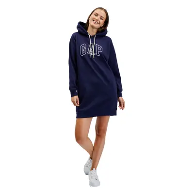 GAP HOODIE DRESS Női pulóverruha, sötétkék, méret