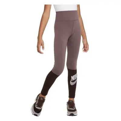 Nike NSW FAVORITES HW LEGGING DNC Lány legging, barna, méret