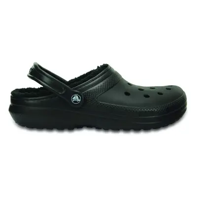 Crocs CLASSIC FUZZ LINED CLOG Női belebújós cipő, fekete, méret 36/37