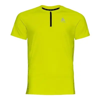 Odlo AXALP TRAIL T-SHIRT CREW NECK S/S 1/2 ZIP Férfi póló, sárga, méret