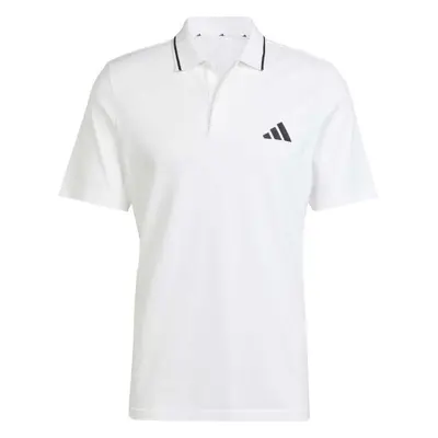 adidas PIQUE POLO Férfi póló gallérral, fehér, méret