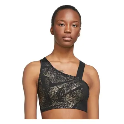 Nike DF SWSH ASYM AOP BRA Sportmelltartó, fekete, méret