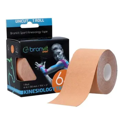 BronVit SPORT KINESIO TAPE CLASSIC Kineziológiai tapasz, bézs, méret