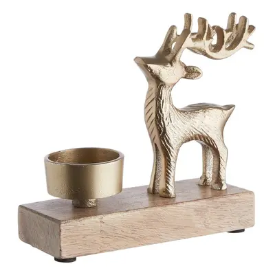 OH MY DEER mécsestartó arany szarvas 13cm