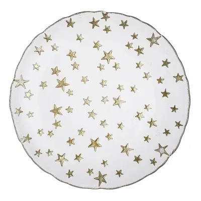 STARS üveg tányér, Ø 21 cm