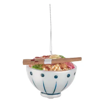 HANG ON üveg karácsonyfadísz, Poké Bowl Ø7cm