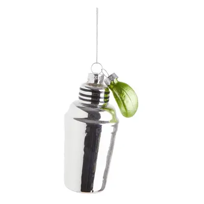 HANG ON üveg karácsonyfadísz, Cocktail Shaker